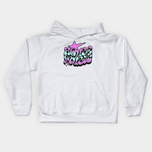 HOUSE MUSIC - Y2K STEEZ  (pink/blue) Kids Hoodie